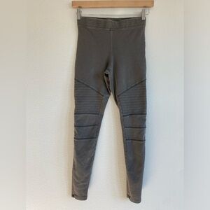 Express women’s grey moto style leggings